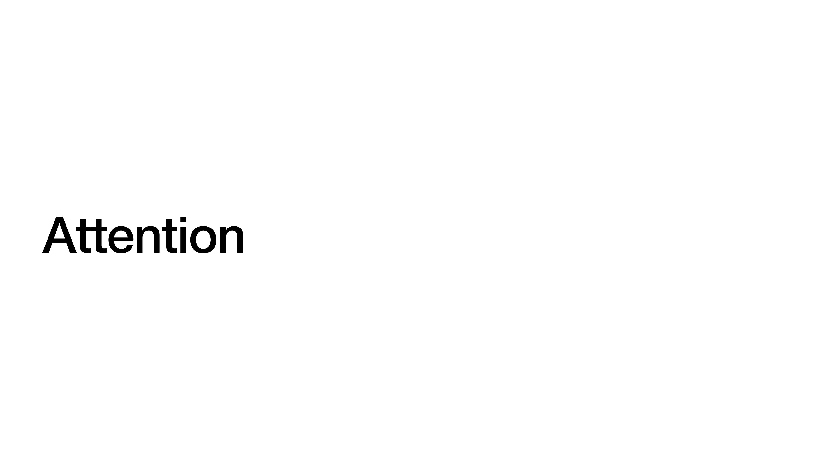 Section divider: Attention