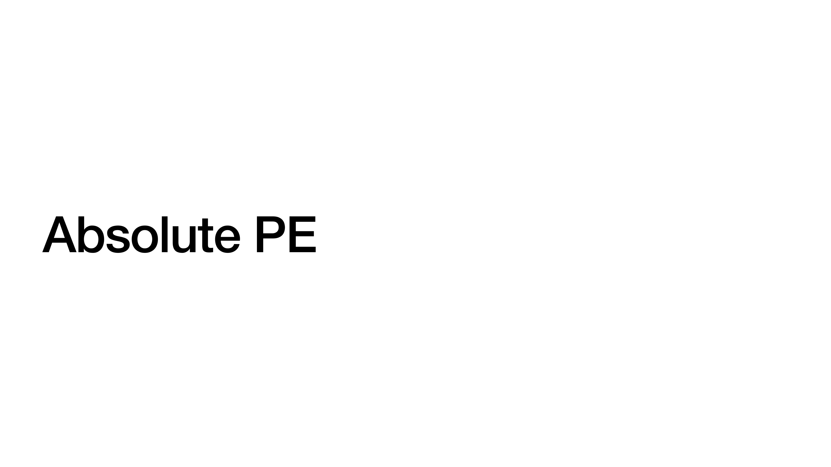 Section divider: Absolute PE