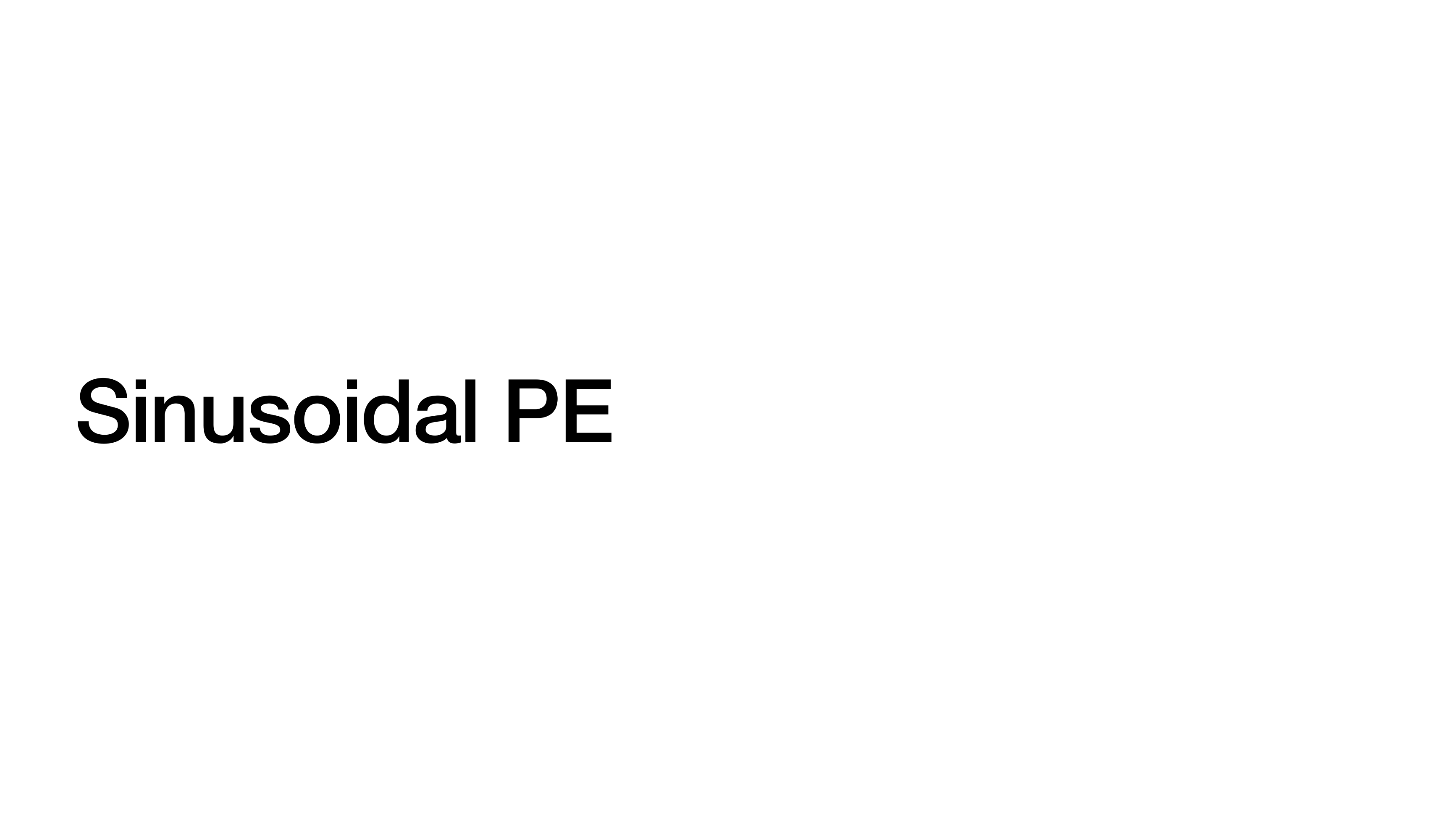 Section divider: Sinusoidal PE