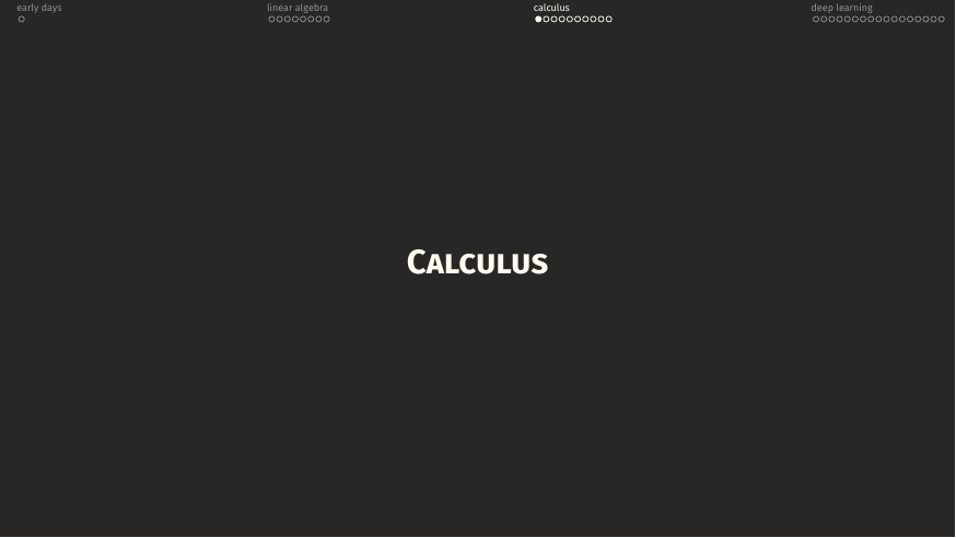Section divider: Calculus.