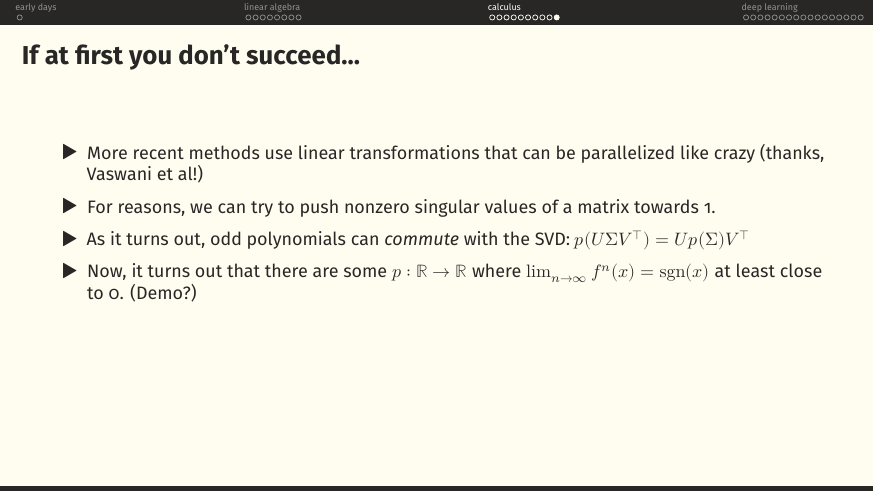 There exist odd polynomials p: ℝ→ℝ with lim_{n→∞} p^n(x) = sgn(x), at least near 0.