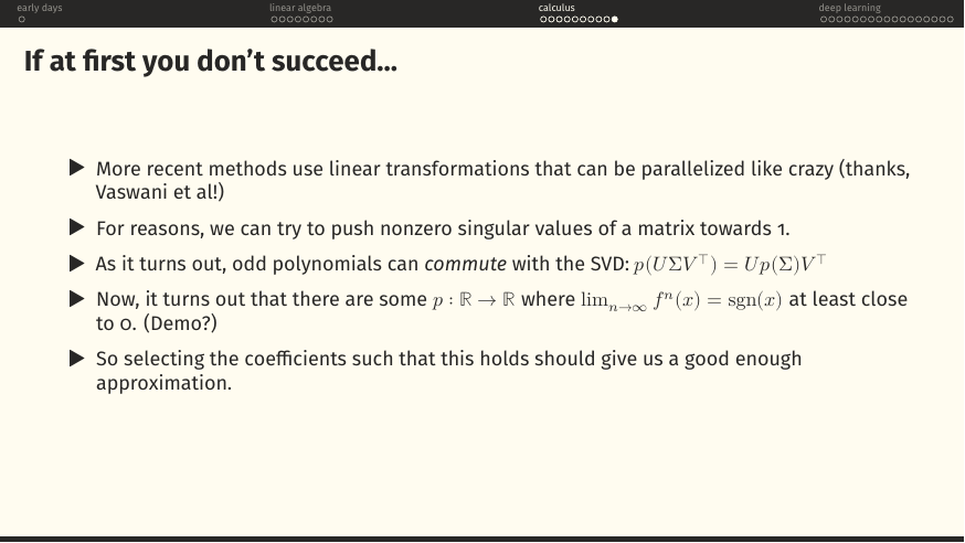 So picking the right coefficients gives a good enough approximation.