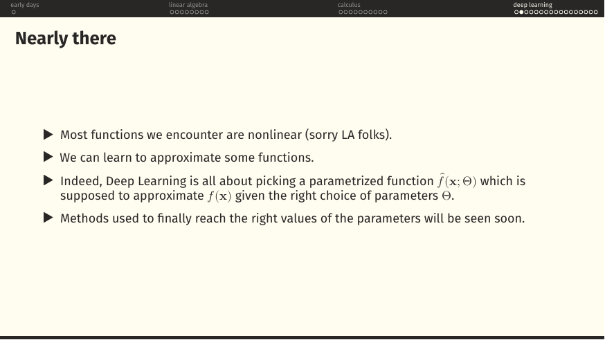 Methods for finding the right Θ will be seen soon.