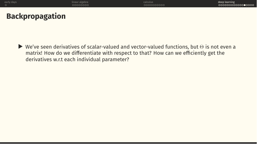 Backpropagation setup.