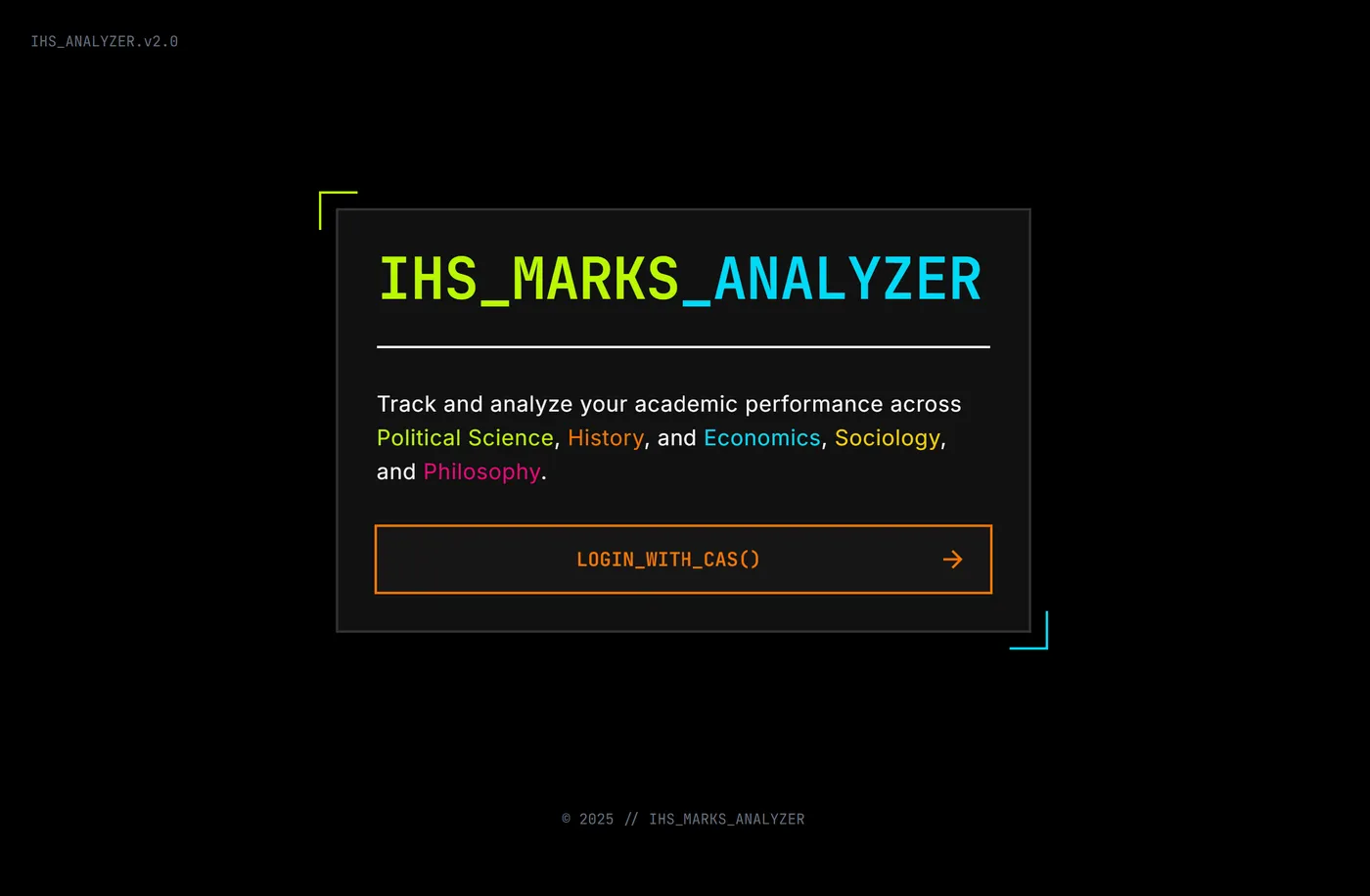 IHS Marks Analyzer