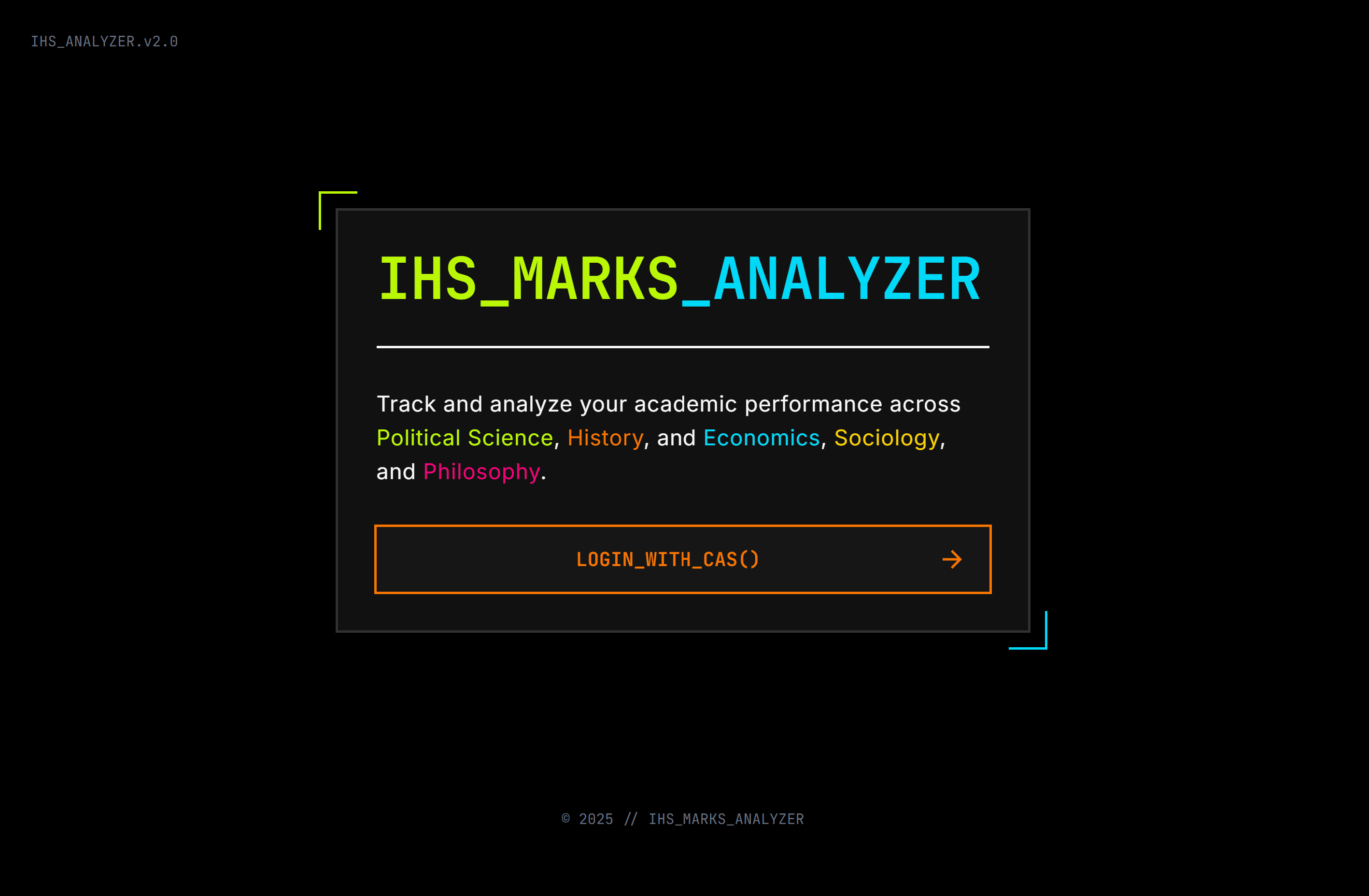 IHS Marks Analyzer
